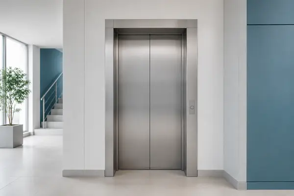 Ascensore moderno in un edificio residenziale